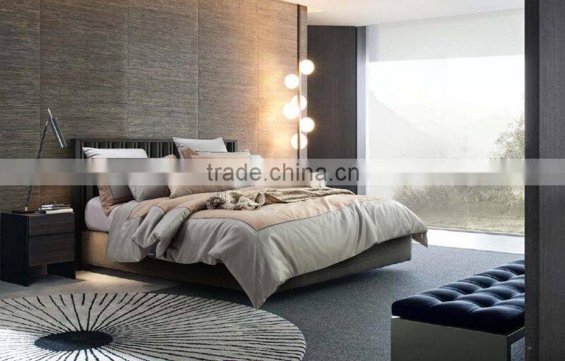 Golden color egyptian cotton flat bed sheet 6 pcs comforter set for Middle east embroidery bedding set