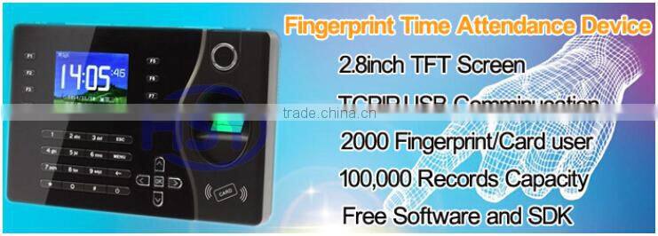 Biometric finger scan time attendance with sdk