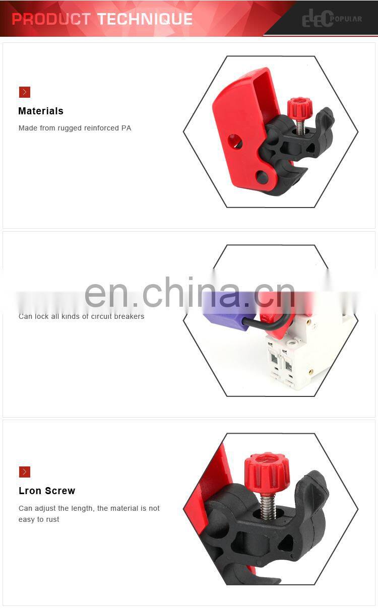 New Products Electrical Safety Nylon MCB Circuit Breaker Lockouts Device