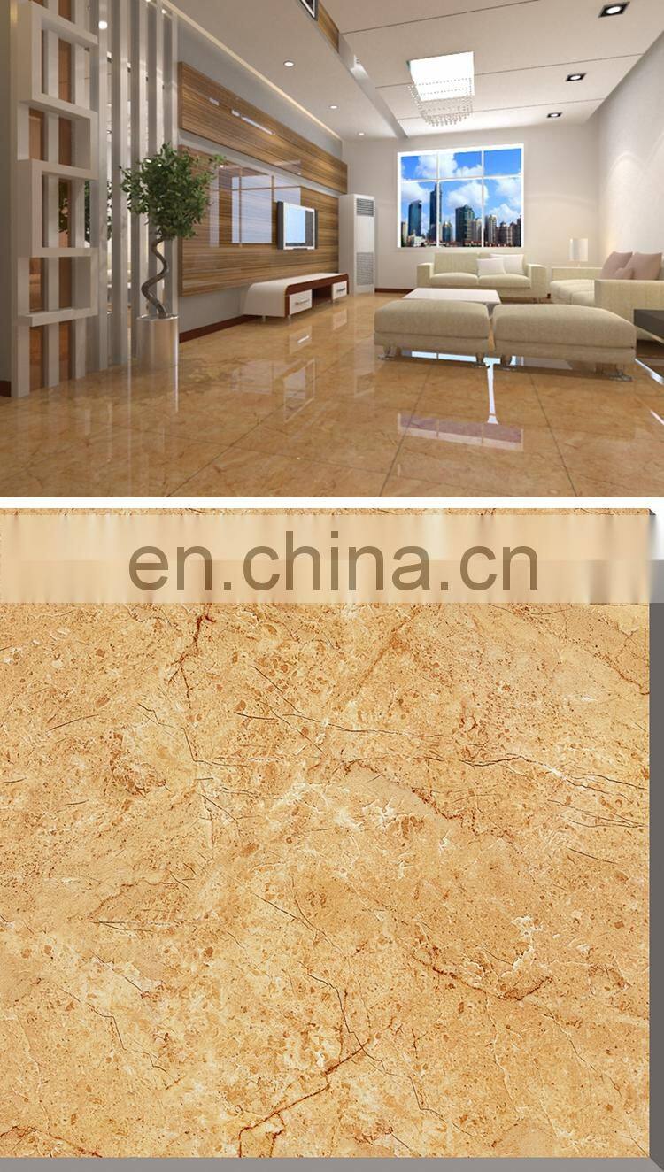 Beige color step polished porcelain 600*600mm ceramic floor tile china