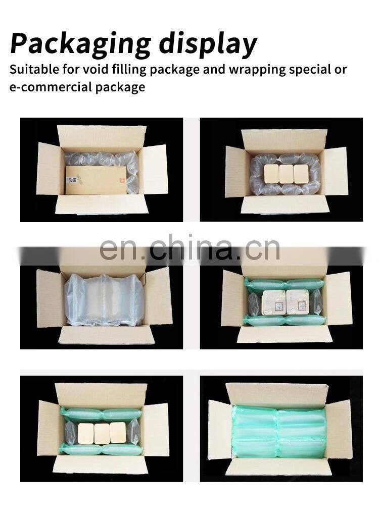 Top Quality 120W Air Plastic Inflatable Film Roll Bag Bubble Packing Cushion Making Machine Price With Air Pillow
