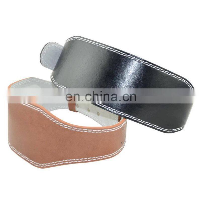Wholesale price high quality custom logo gym fitness Leather Weight lifting Belts Weight Lifting Belt 4 inches 6 inches belts