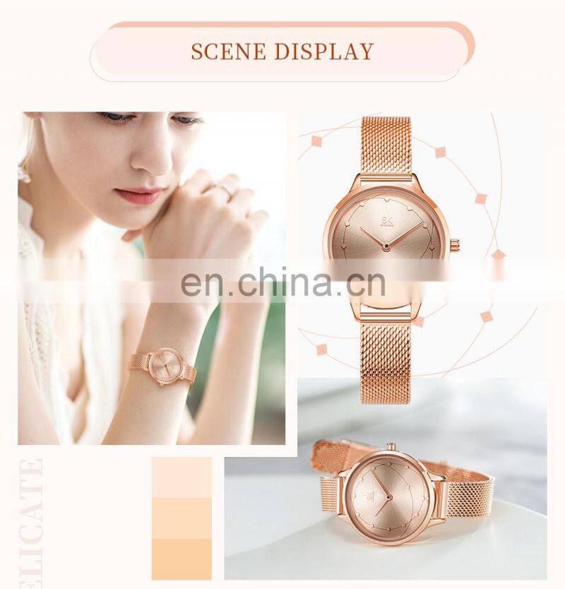 OEM ODM Factory Custom Logo Watches K0142 Hunted Watch Online Store Japan Quartz 3 Bar Water Resistant Rose Gold Black Saat