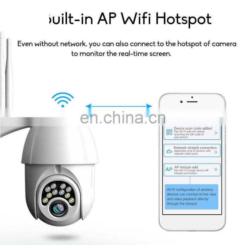 Security Camera WiFi Wireless 1080P Outdoor Waterproof 10LED 5X Zoom HD 2MP IP66 CAMERA