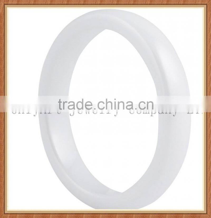 Factory price wholesale custom design white creamic ring for women,lady's best quality ceramic ring