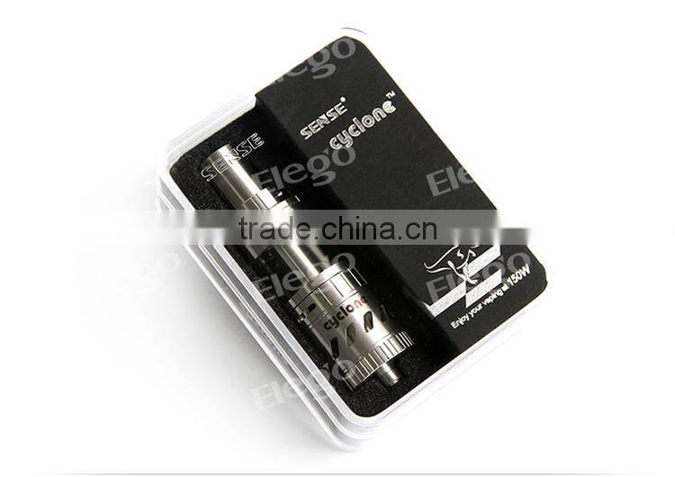 New Arrive! Sense Cyclone Tank Sense Cyclone 5ml 150W 0.6ohm&0.2ohm Ni200 Top Refilling Cyclone Sub Ohm Tank Wholesale Price
