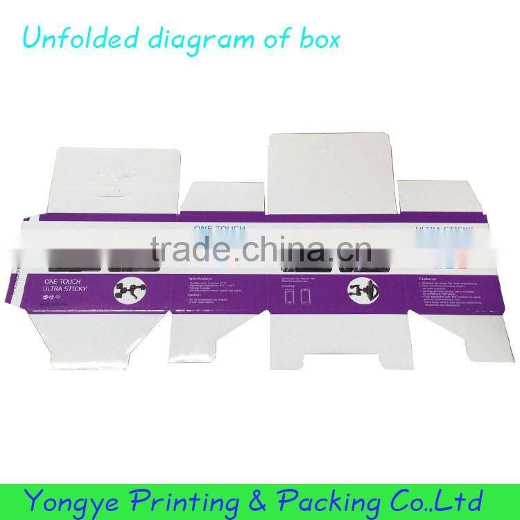 Magnetic car mount holder packaging hard paper box for sale