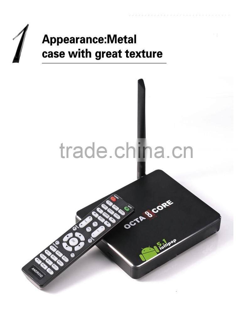 CSA90 CSA91 2GB RAM 16GB EMMC Flash octa core rk3368 cpu android l 5.1 lollipop smart tv box Best OTT TV Box