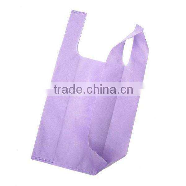FH T-shirt Bag Reusable Shopping Non Woven Bag for Shopping Advertising Bag