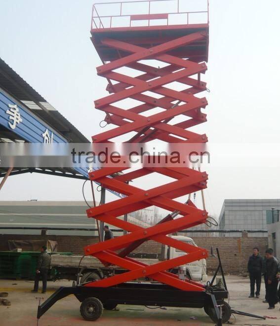 1.35~18m, 0.3 ton inground car scissors lift /scissor car lift flush /small electric scissor lift