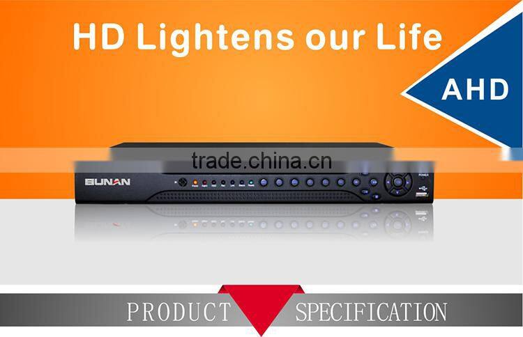 Hot Sold 8CH Manual 720p HD AHD Hybrid DVR ahd with 3 in 1 signals