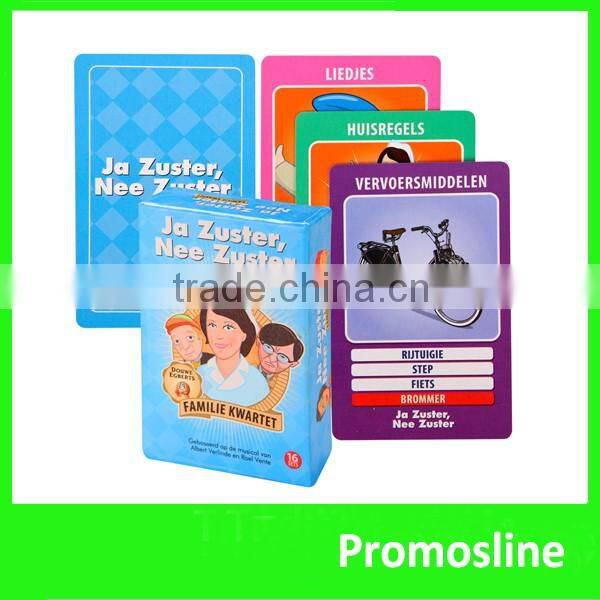 Hot Sell custom promotion play card print playing cards on a printer