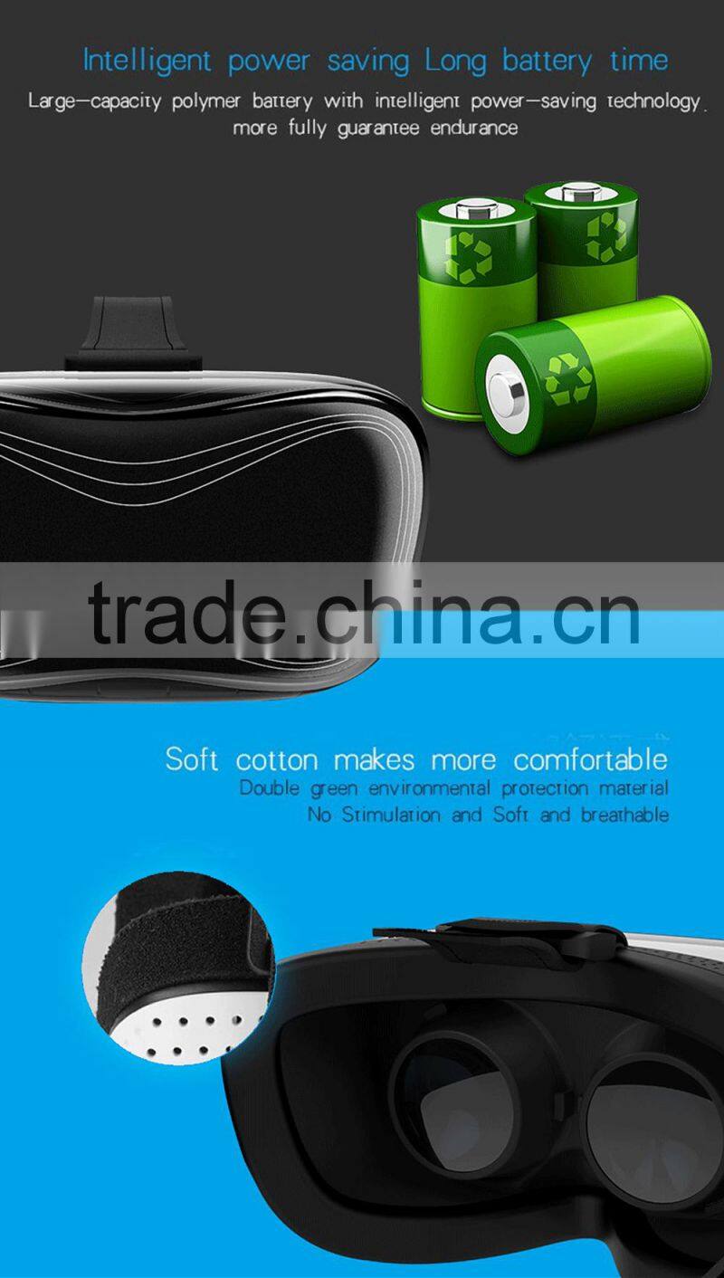 2016 Andriod 4.4 system black and white color vr all in one Omimo vr virtual reality glasses with a high immersion