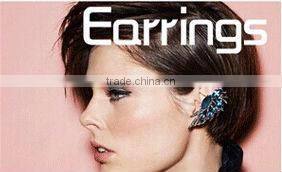 Gold Plating Colored Acrylic Stones Shourouk Earrings