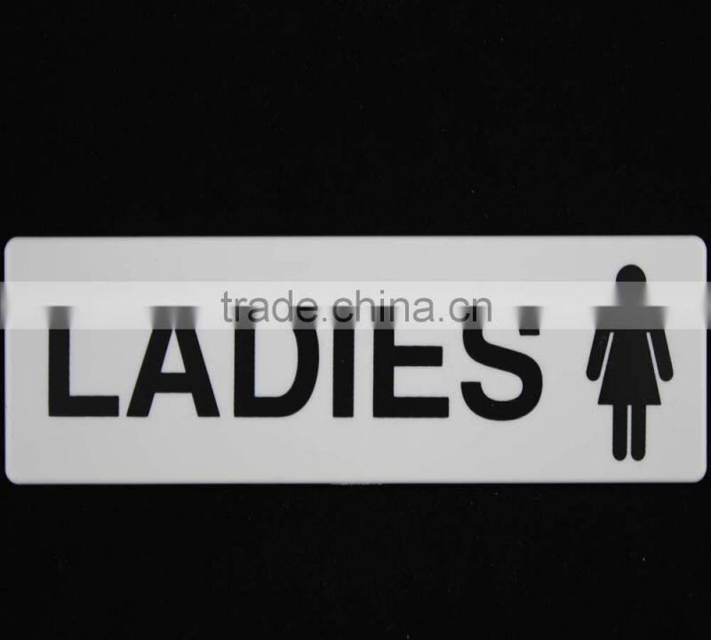 self adhesive toilet sign board