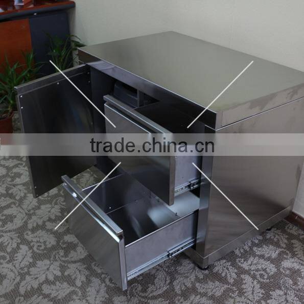 BBQ Island! ! Stainless Steel outdoor kitchen cabinet with Drawer, office cabinet drawer