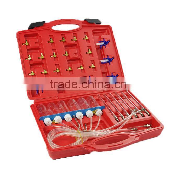 Diesel Injector Flow Meter Common Rail With 24 Adaptors Fuel Line Test Tester Diagnostic/ Diagnosis Tool Set