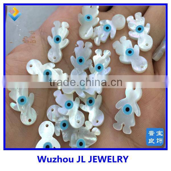 High quality White Mother of Pearl MOP Shell Elephant Animal Beads
