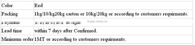 Tianying Red Chilli with Spicy Degree of 35000 SHU