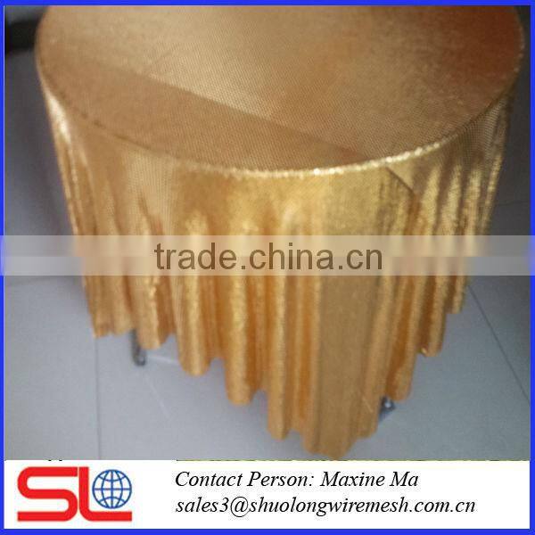 factory price fashion copper fabric cloth ,wire mesh fabric