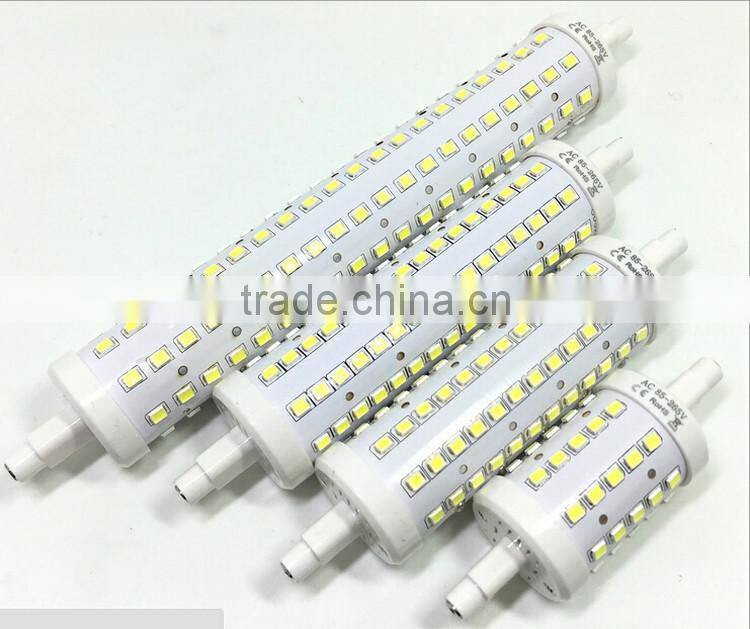 Dimmable led bulb lights Epistar ce rohs 5w 8w 10w 12w led lamp clear led r7s 118mm 8w