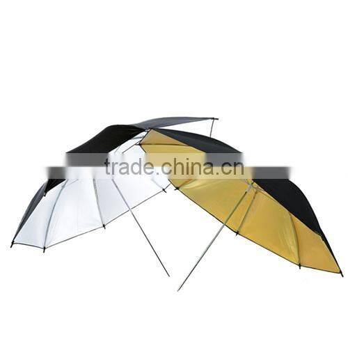 Commlite High Quality 43 Inch Black And Silver Photo Studio Reflective Umbrella