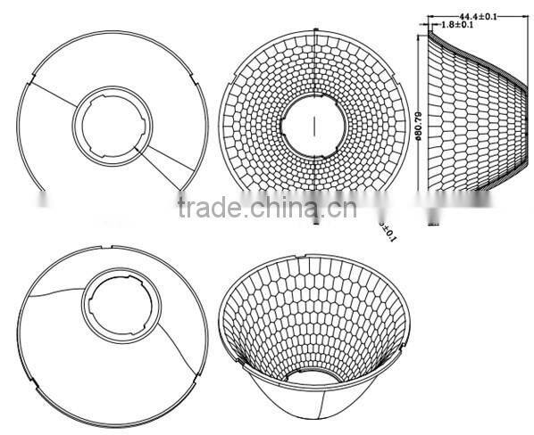 Edison 1919 chip COB led lampshade DK8540-REF-K 85mm 40 degree