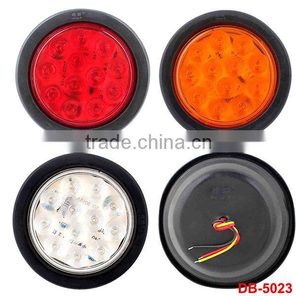 12/24V Round LED vehicle light,waterproof LED truck rear lights