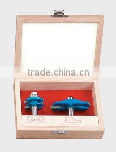 Wood carbide tipped router bit set