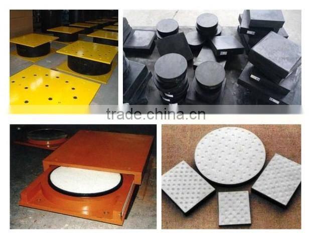 factory price lead rubber ptfe elastomeric bridge pot bearing pads