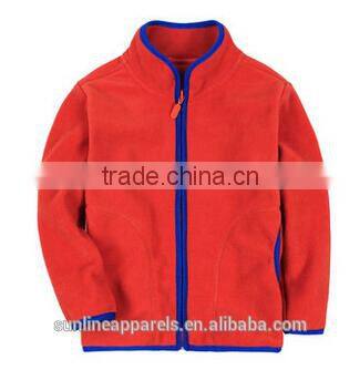 2015 soft polar fleece jacket for kids