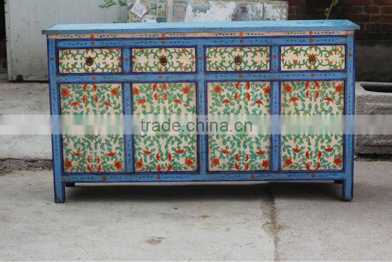 Chinese antique furniture/ painting furnture tibetan style