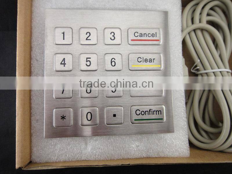 Manufacturer metal kiosk machine keypad bank self terminal keypad access safe keypad