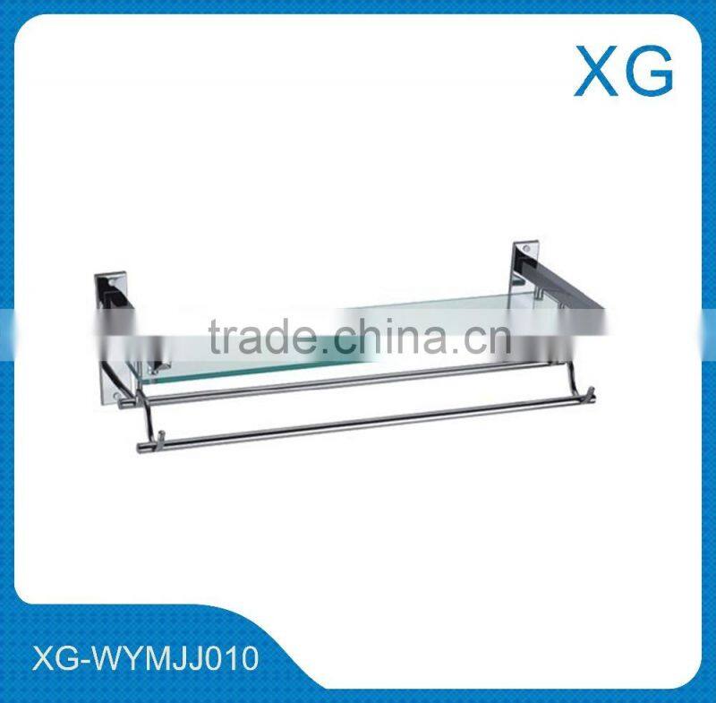 Stainless steel wall mounted towel shelf/Multifunctional towel shelf/Shampoo holder