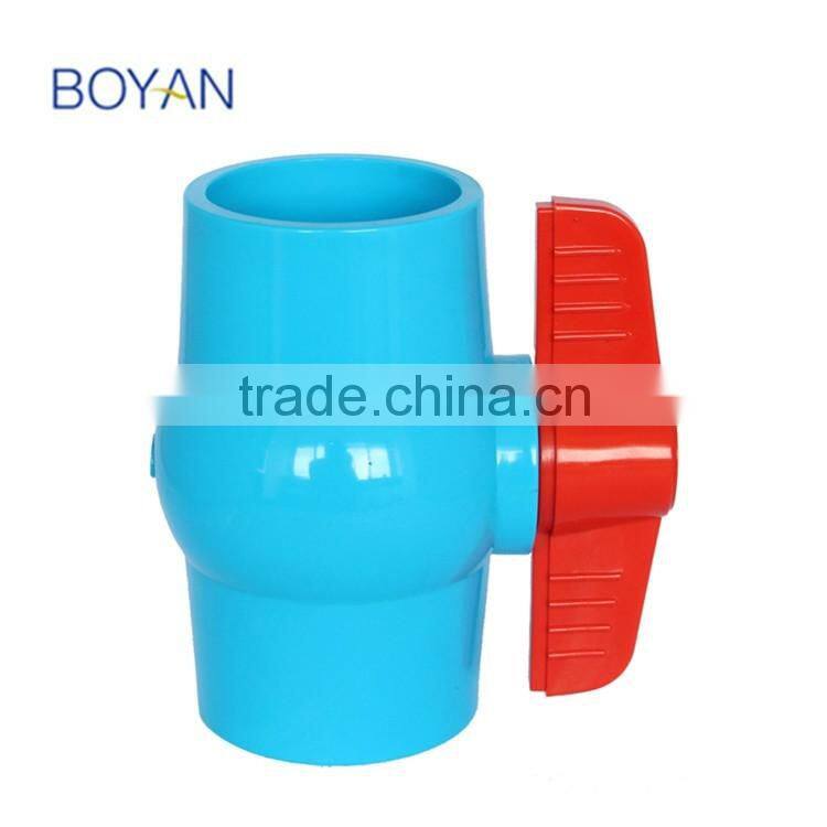 BOYAN ZheJiang TaiZhou Hot Sale In Thailand Plastic Blue Pvc Ball Valve