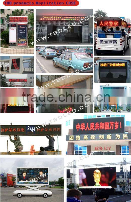 high brightness Led Bus display/super clear LED car display/led bus message sign board