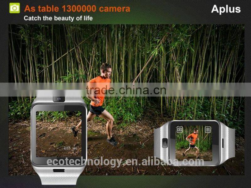 APLUS Cheapest Smart bluetooth watch GV18 with NFC camera wristWatch SIM card Smartwatch for iPhone6 Samsung Android Phone watch