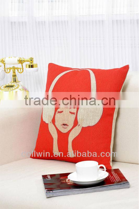 18 inch Jute Cushion Covers, Sofa Pillow Cases, Pillow Covers 45x45cm,