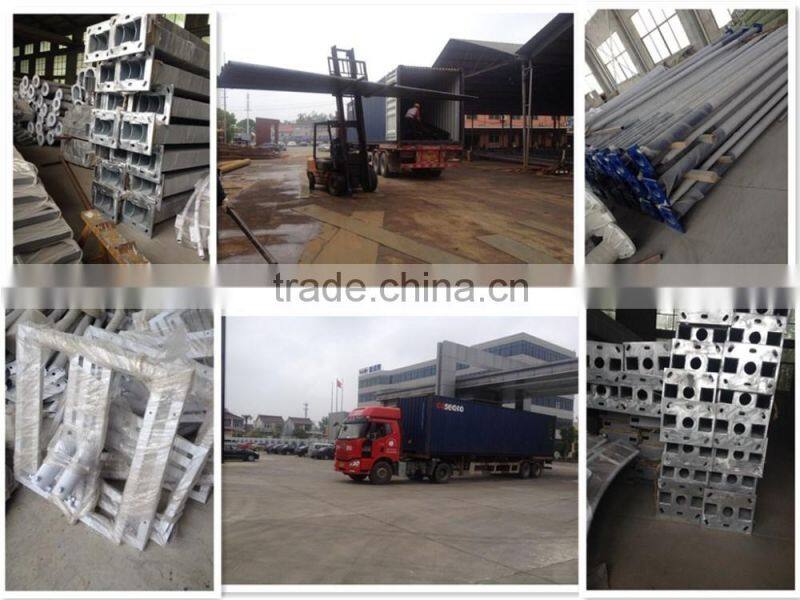 high quality steel pole street light pole galvanized lamp pole
