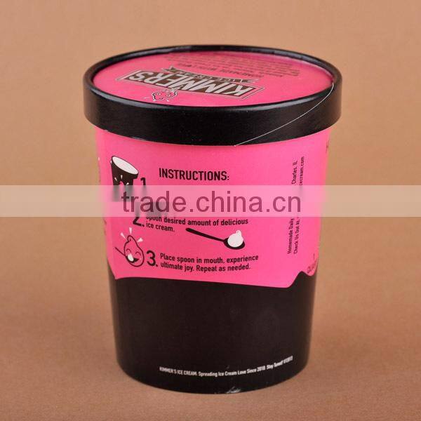 Wholesale to go custom design small / big paper ice cream cup