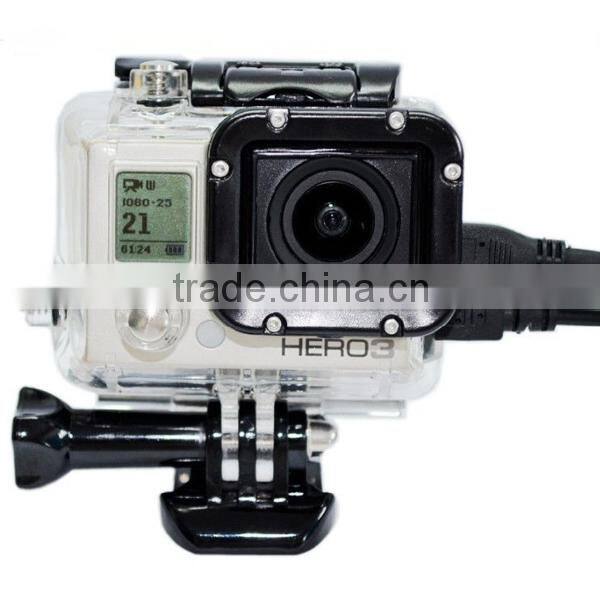Skeleton Protective Housing Case Open Side for FPV with Lens for GoPro Hero 3