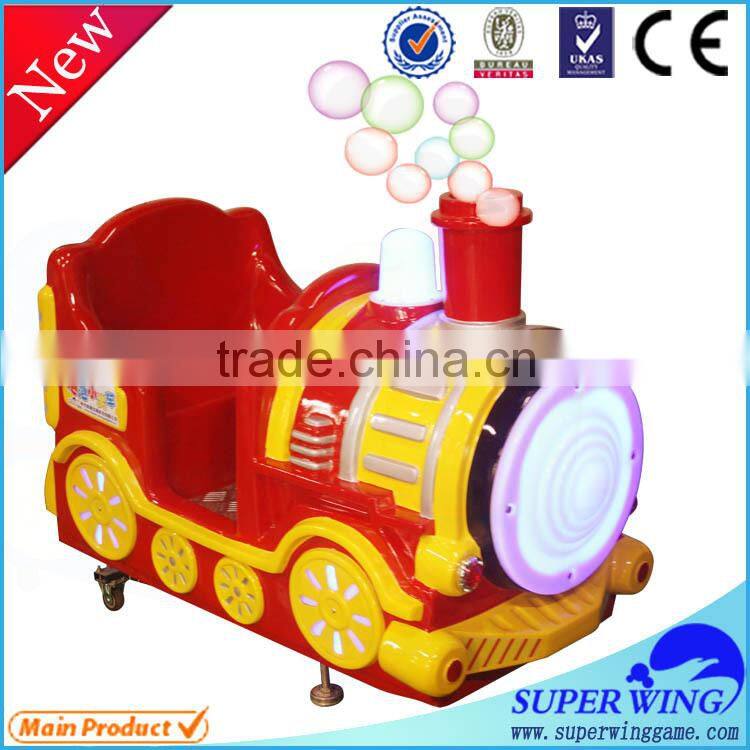 Amusement kiddie ride Coin operated horse racing game machine indoor kids crazy 3D horse racing