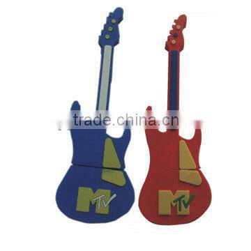 Promotional Gift Customized Guitar Shape USB Flash Drive