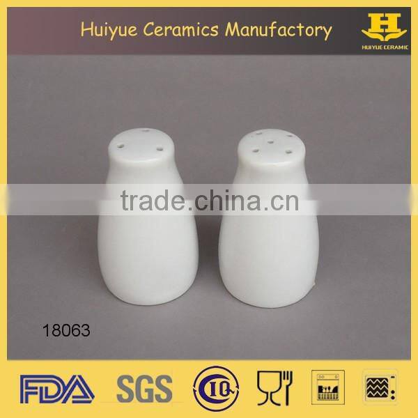 Salt and pepper ceramic shakers