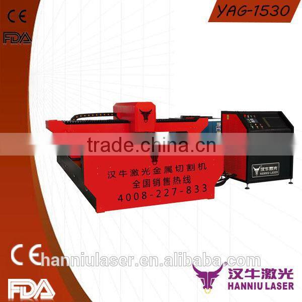 high speed 1500*3000mm YAG-1530 YAG laser cutting machine for metal