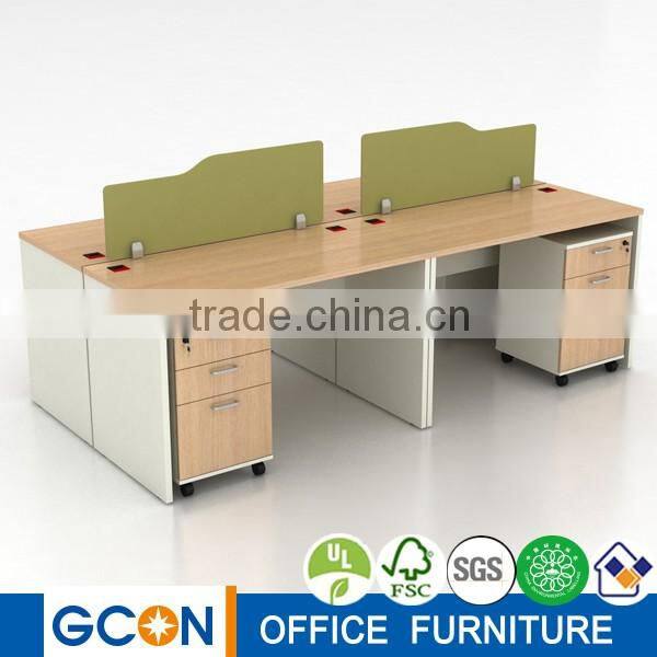 Office workstation with decorative partition wall modular wall panel system unique office cubicles