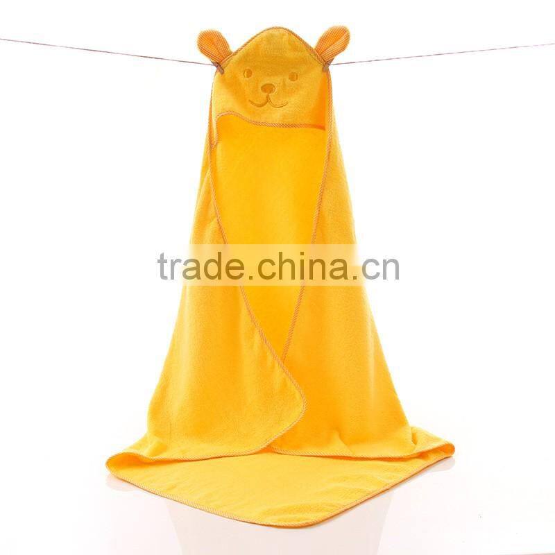 cartoon new born baby bath towel,cotton hooded infant bath towel