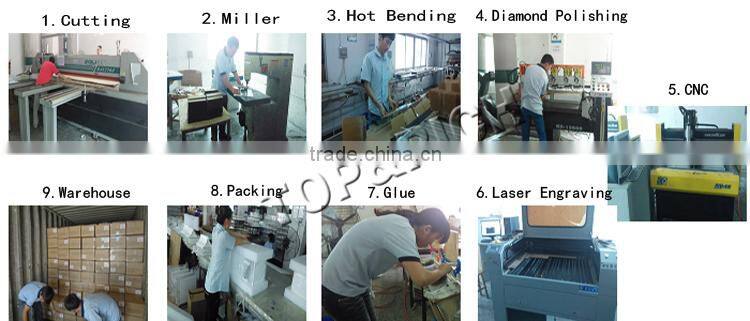 High quality wholesale crystal clear plastic stairs baluster