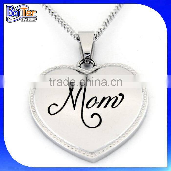 Custom Made Metal Rectangle Dog Tag/Engraved Blank Personalized Stainless Steel Rectangle Dog Tag Necklace