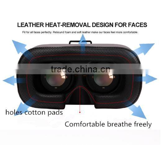 2016 hot product home video Virtual reality box 3d glasses for phone